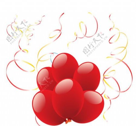 节日气球背景图片