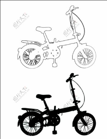 自行车折叠自行车图片