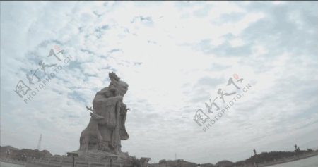兰州安宁仁寿山寿雕塑延时拍摄