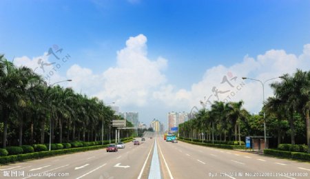 深圳南山科技园道路景观图片