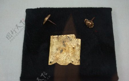 蒙古国饰纹金片图片
