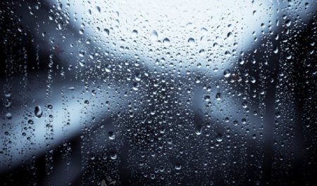 窗上雨滴图片