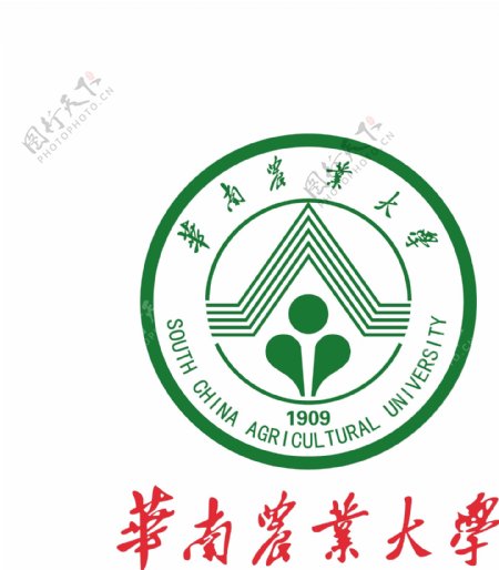 华南农业大学校徽图片