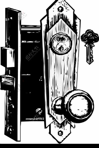钥匙锁保险箱图片