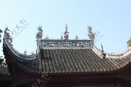 中式屋顶图片