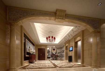 室内设计酒店电梯间设计图片