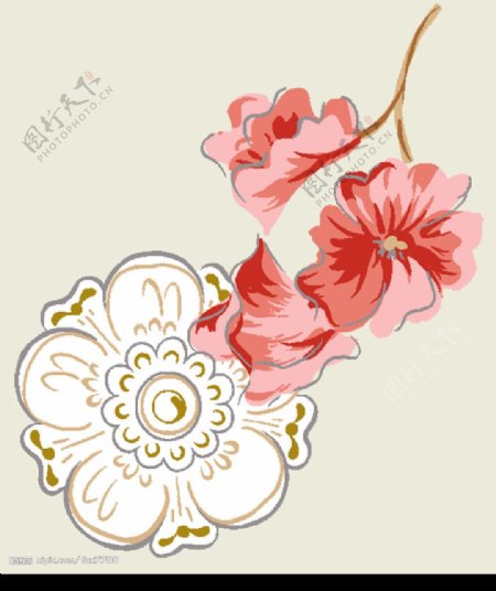 PSD经典花卉纹样图片