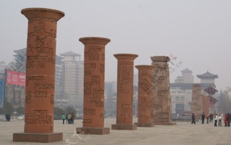 文化柱景观柱浮雕柱图片