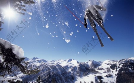 炫酷滑雪图片