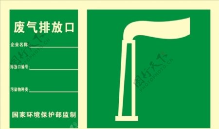 废气排放口标志标识图片