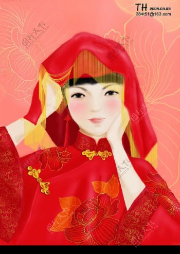 中国古典新娘图片