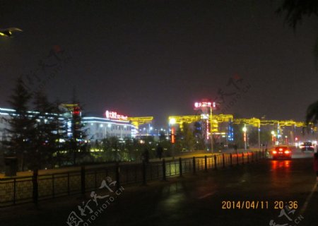 青州宋城夜色图片