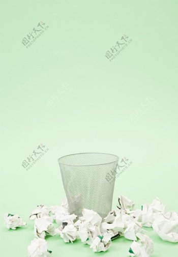 废纸篓素材图片