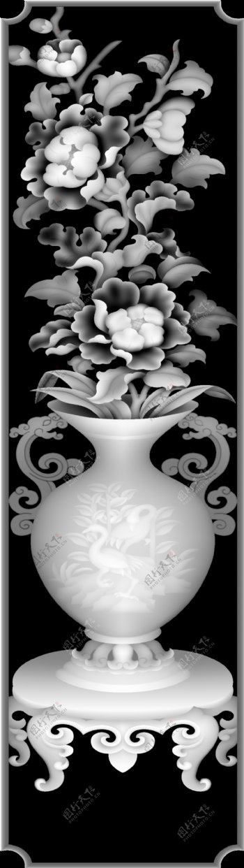 花瓶花图片