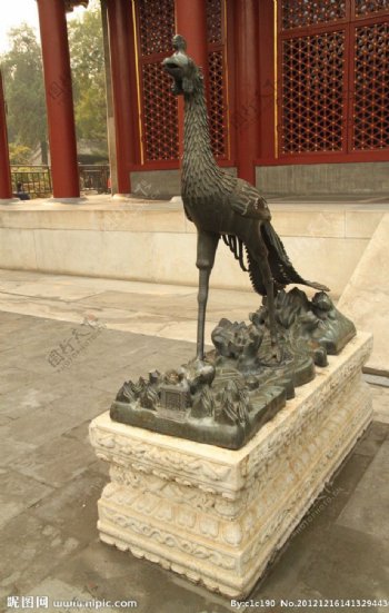 北京颐和园雕塑图片