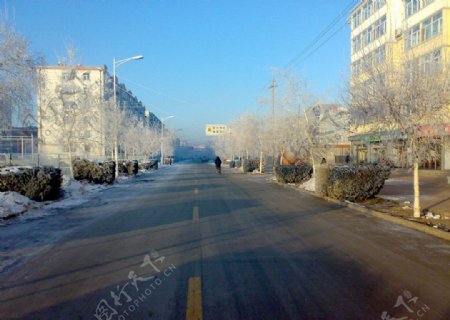 冰凌街道图片