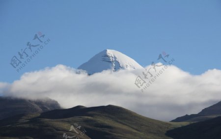 西藏神山图片