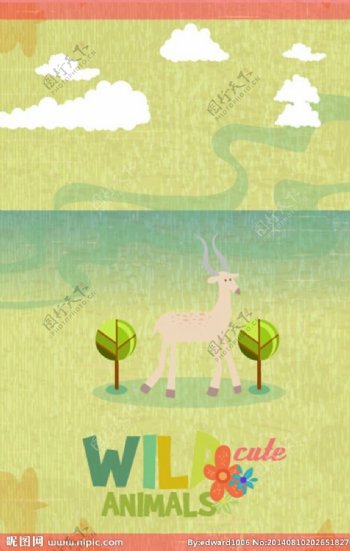 小羊卡通动物图片