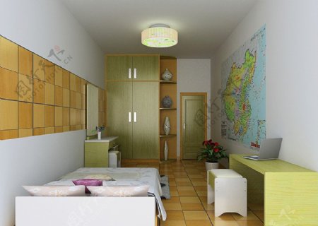 3D卧室模型和3D卧室效果图下载图片
