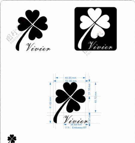 Vivier四叶草logo图片