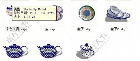 一组茶具图片