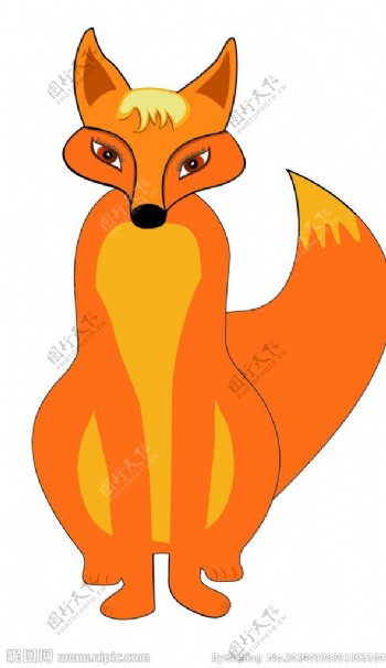 狐狸插画图片