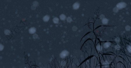 雪夜原图片