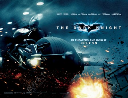 蝙蝠侠黑暗骑士官方横版海报图片
