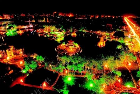 蚌埠珠园夜景图片