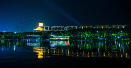 南宁会展中心夜景图片