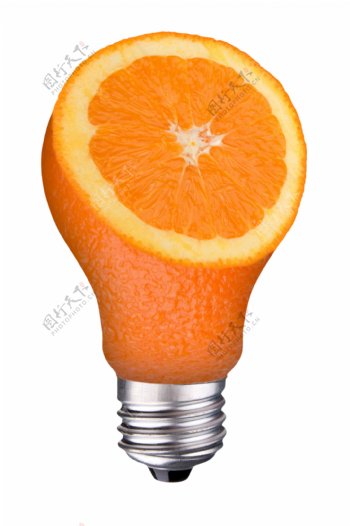 橘子创意水果图片