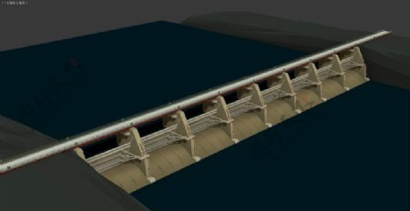 坝蓄水发电桥梁图片