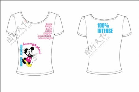 tshirtT恤印花可爱服装卡通米奇迪士尼米老鼠時尚潮流图案图片
