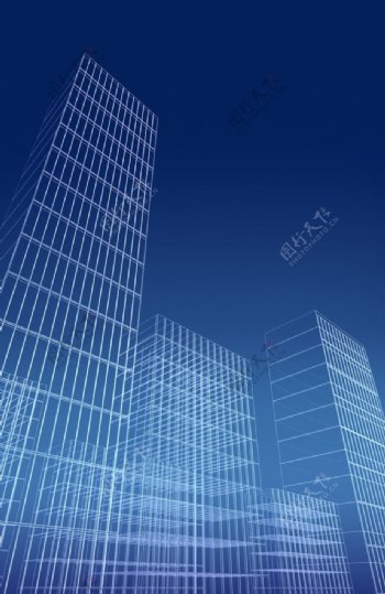 建筑线条大厦图片