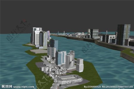 3Dmax城市漫游图片