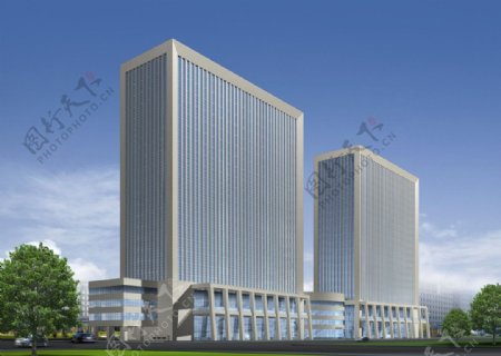 西安半导体产业园生产大楼图片