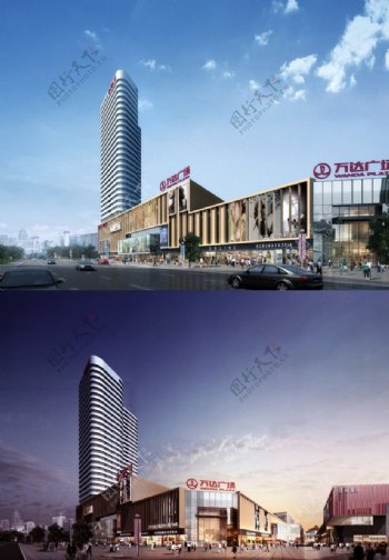 万达广场建筑模型图片