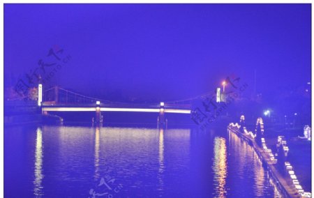 环城河桥与陈家山公园图片