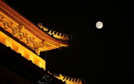 八月十五的北京东便门图片