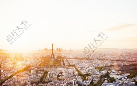 巴黎都市夜景图片