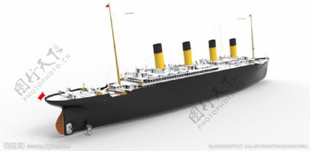 泰坦尼克号3d三维图图片