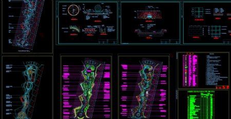 公园景观园林施工图图片