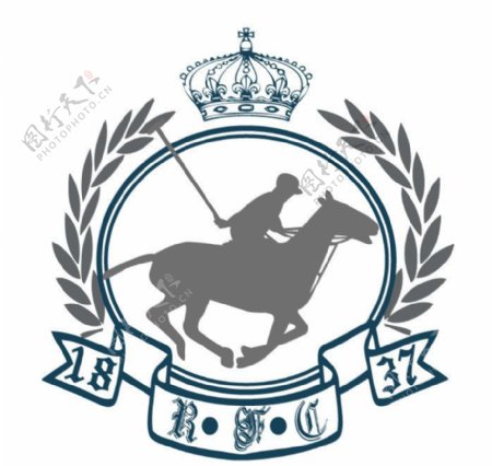 徽章标志皇冠图片