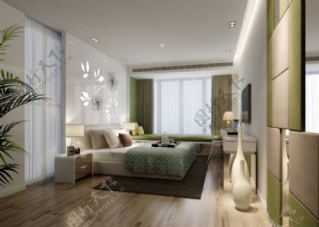 卧室3d模型设计图片