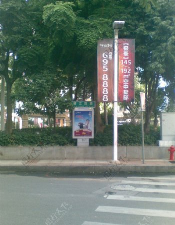 惠州灯柱广告图片