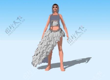 舞者3D模型图片