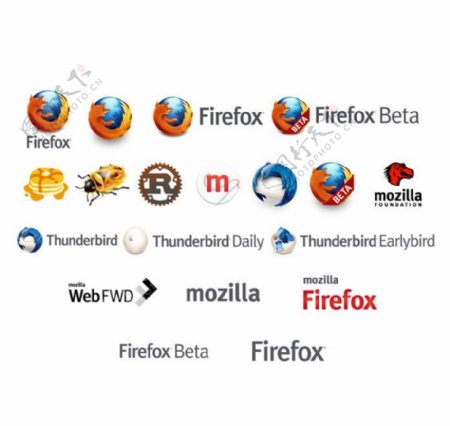 谋智Mozilla产品标志大全图片