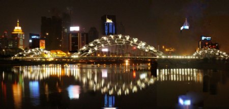 奉化桥夜景图片