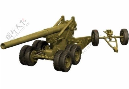 155M自行火炮三维模型图片