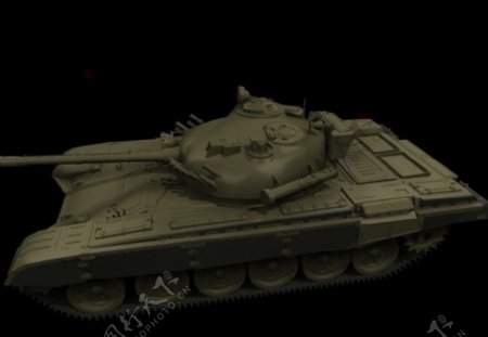 T72M1坦克三维模型图片